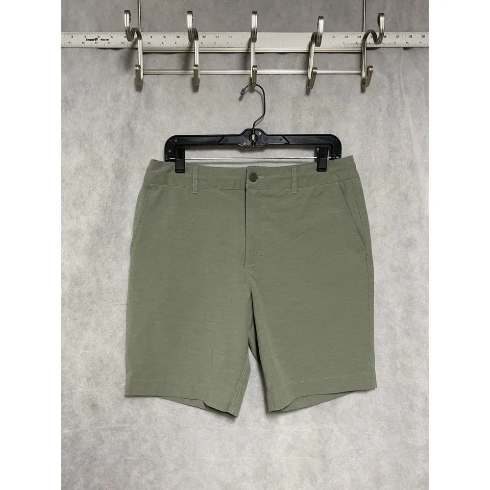 Faherty Shorts Men 32 Green Performance Belt Loop All Day Hybrid Versatile Swim